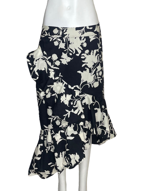 Falda H&M by Johanna Ortiz Vuelos Negro-Talla 8