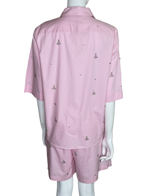 Set Zara Pedrería Rosado-Talla S