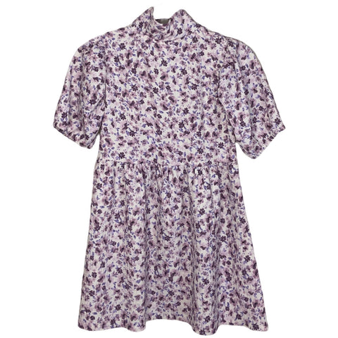 Vestido Zara Floral Morado-Talla 6