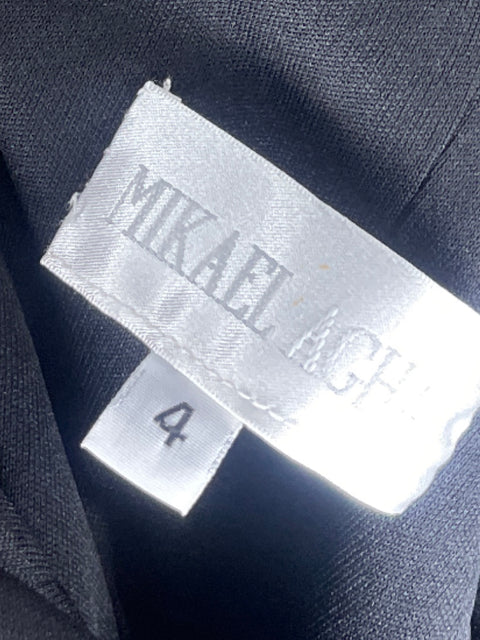 Vestido Mikael Aghal Fluido Negro - Talla 4