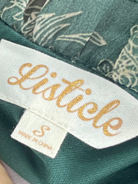 Blusa Listicle Estampado Flecos Verde - Talla S