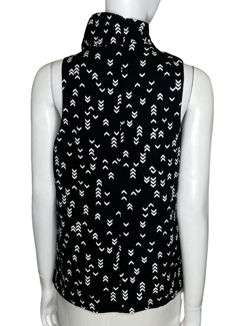 Blusa C/Meo Collective Cuello Alto Negro-Talla L