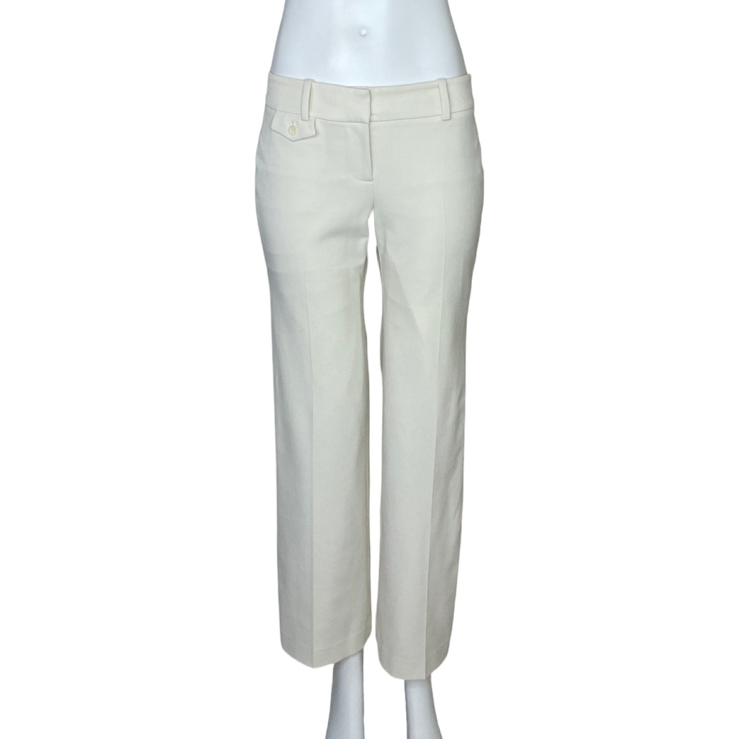 Pantalón Ann Taylor Petite Recto Beige - Talla 0