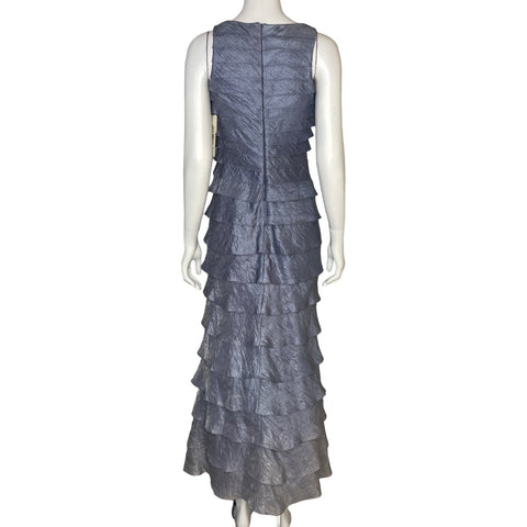 Vestido Adrianna Papell Plateado - Talla 4
