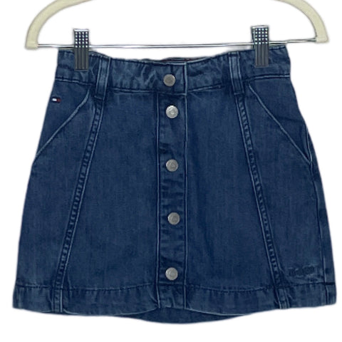 Falda Tommy Hilfiger Mini Botones Denim Azul
-Talla 6