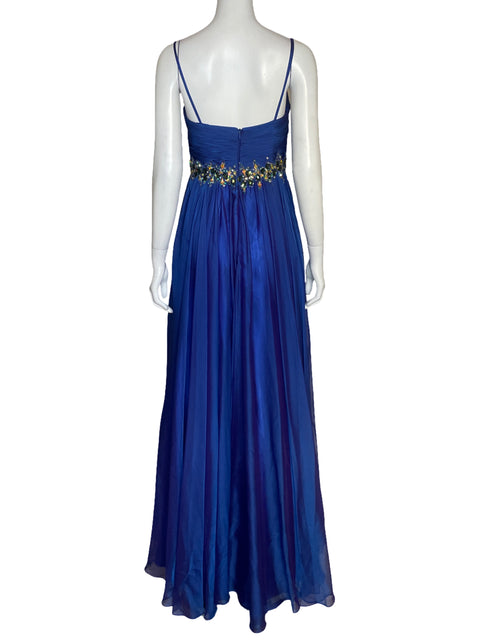 Vestido Dave & Johnny Drapeado Azul - Talla 3/4