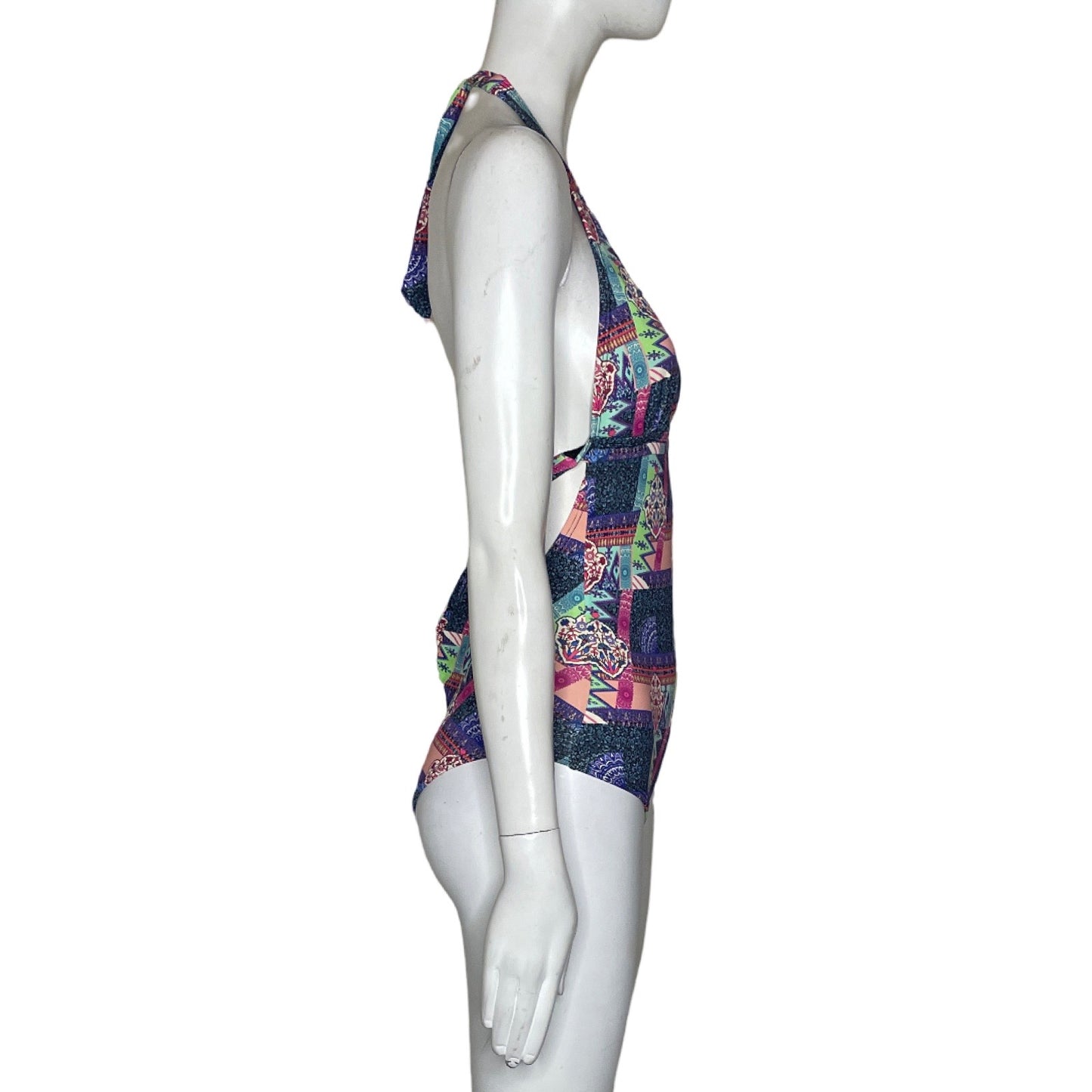 Bikini Onda De Mar Flores Rosado-Talla XS
