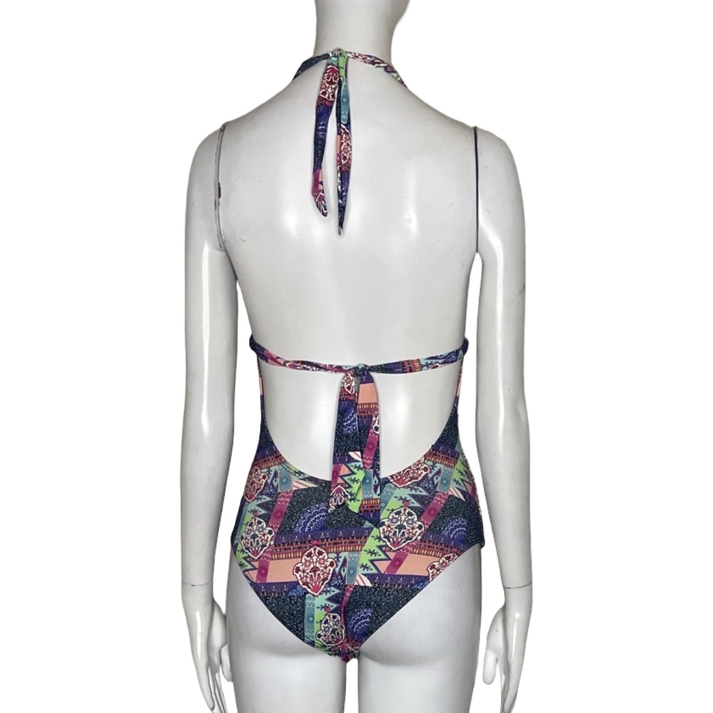 Bikini Onda De Mar Flores Rosado-Talla XS