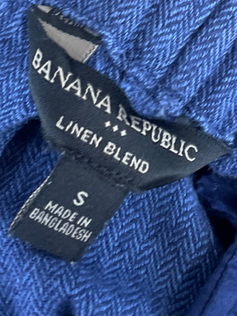Pantalón Short Banana Republic Pliegues Azul - Talla S