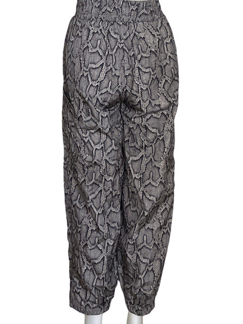 Pantalón Varley Boa Print Gris-Talla XS
