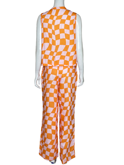 Set Wacky Cuadros Naranja-Talla M
