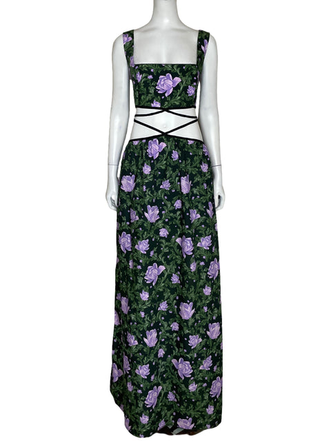 Vestido Agua Bendita Peonia Ocaso Verde-Talla XL