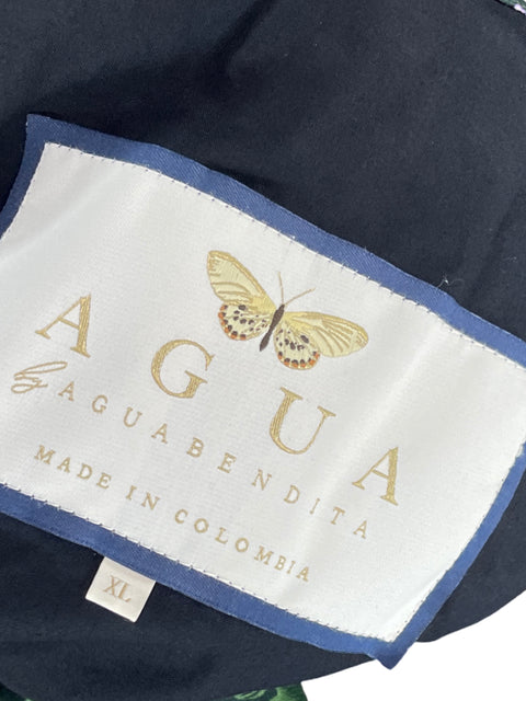 Vestido Agua Bendita Peonia Ocaso Verde-Talla XL