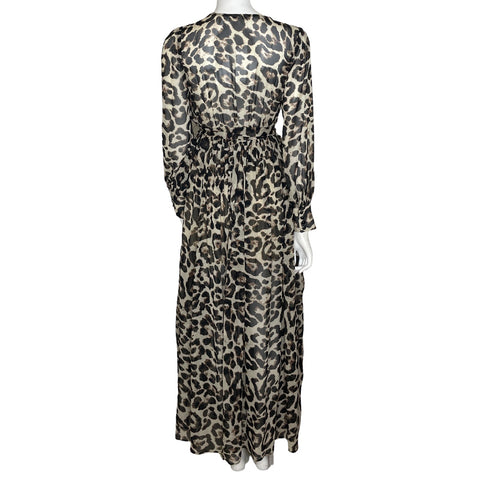 Vestido Dress Day Animal Print Beige-Talla M