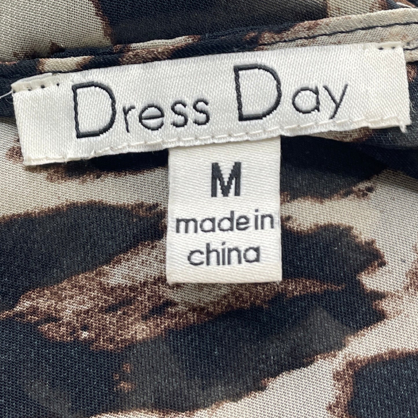 Vestido Dress Day Animal Print Beige-Talla M