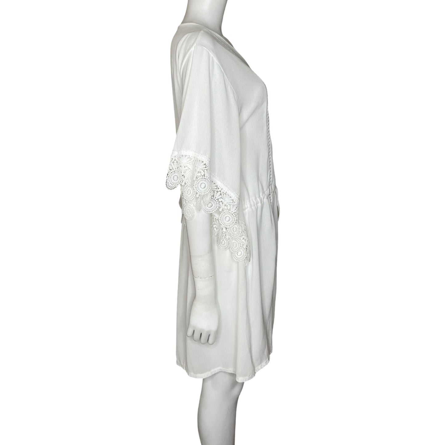 Vestido Wearabouts Playero Encaje Blanco-Talla XL