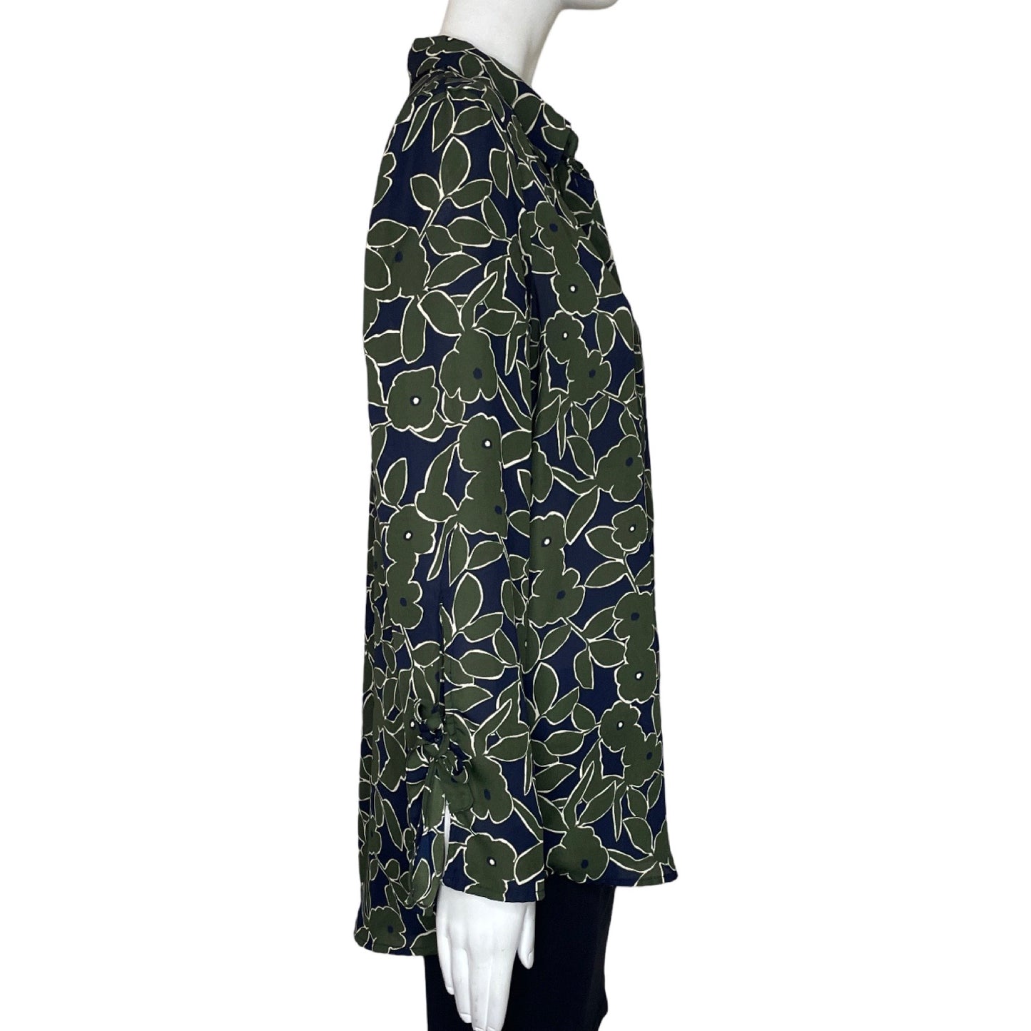 Blusa Banana Republic Flores Verde-Talla M