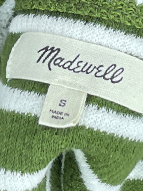Chaleco Madewell Tejido Líneas Verde - Talla S