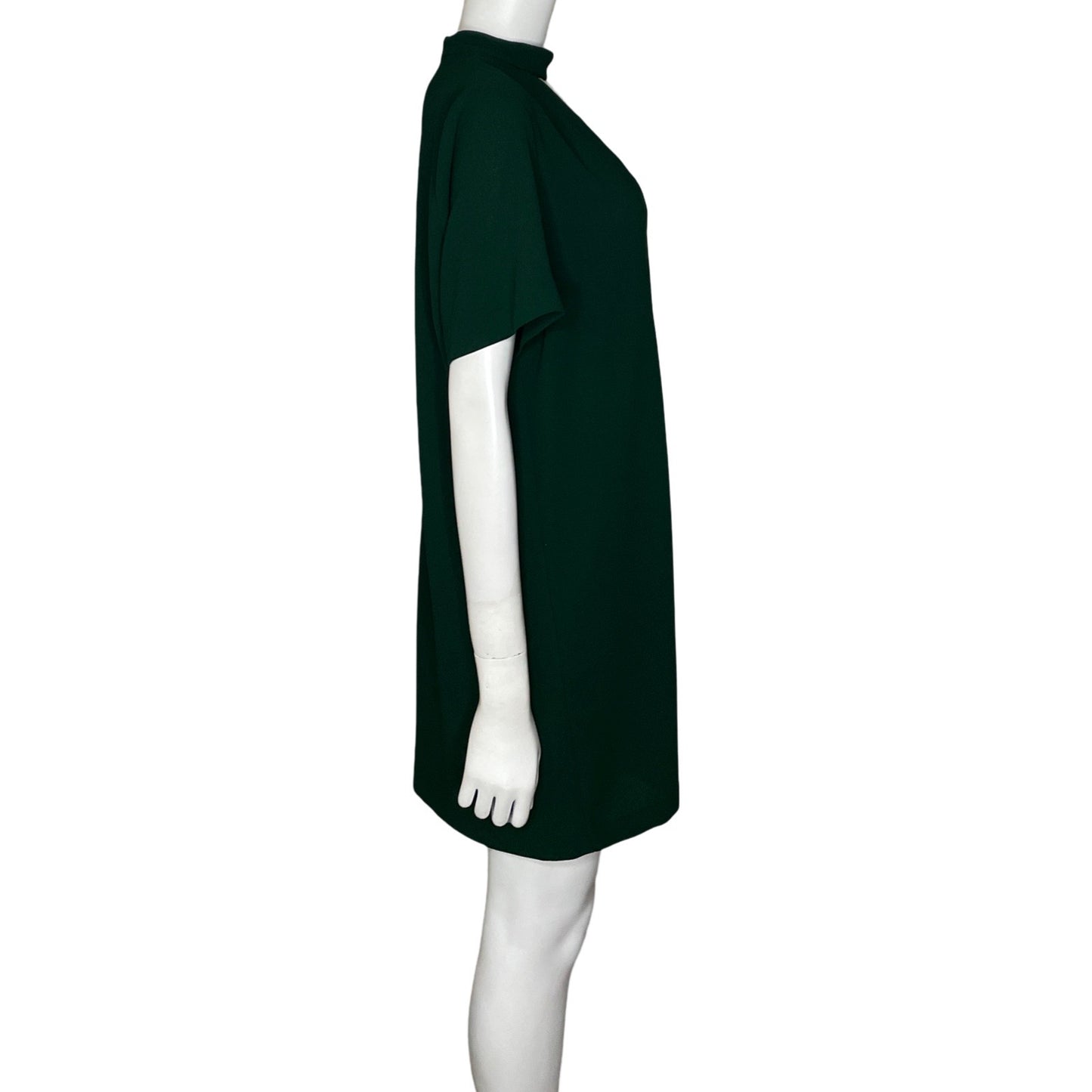 Vestido Zara Escote V Verde-Talla XL