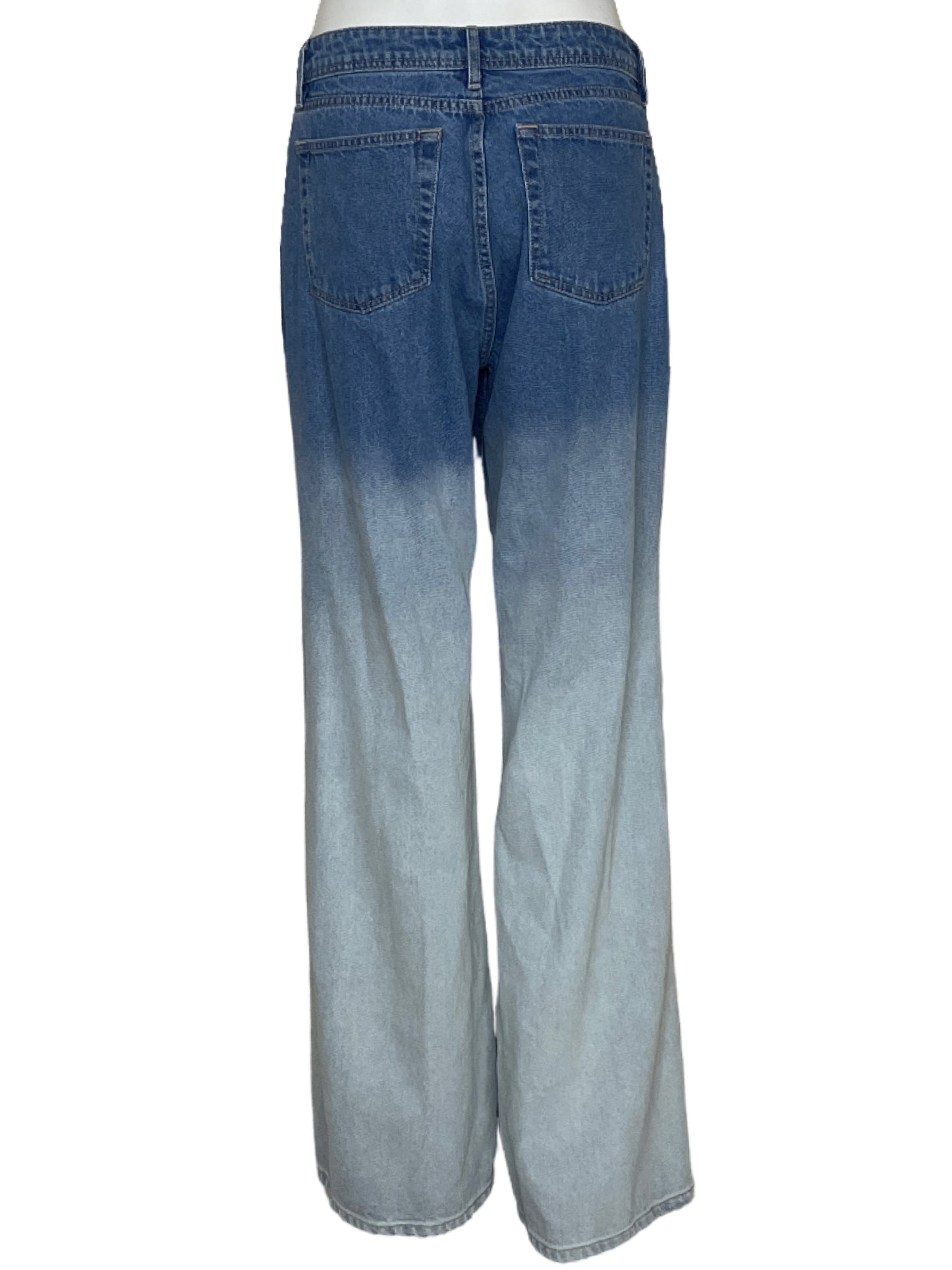 Pantalon Follies Wide Leg Denim Azul-Talla 8