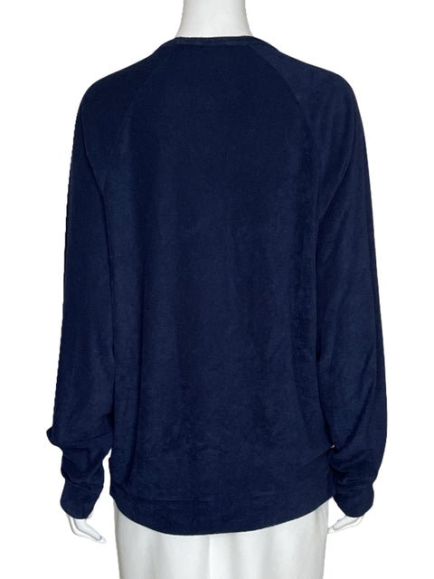 Sweater Onia Terciopelo Azul - Talla M