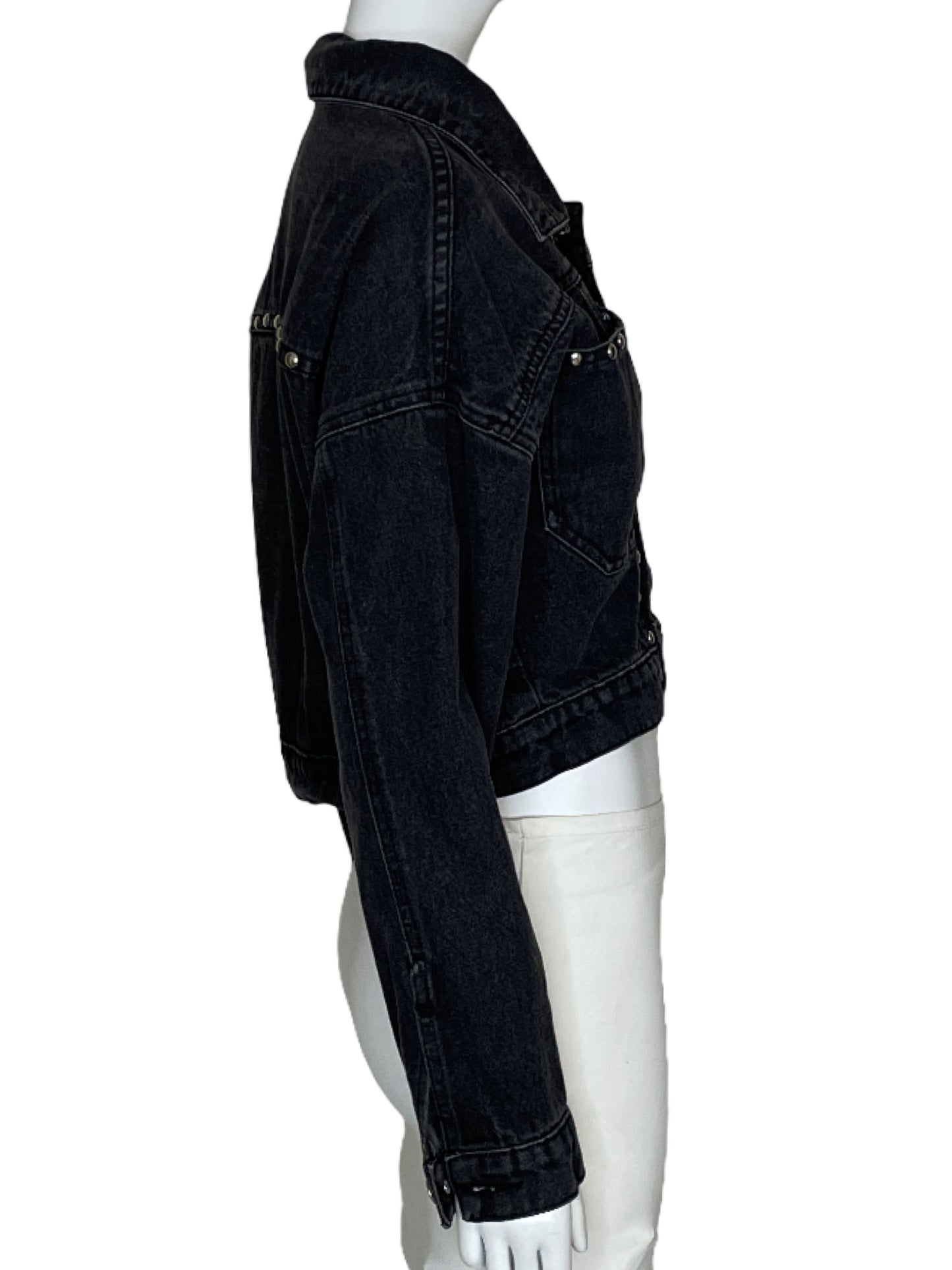 Chaqueta Mercedes Campuzano Tachas Negro-Talla 8