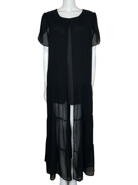 Vestido Tesoro TPS Capa Negro-Talla XL