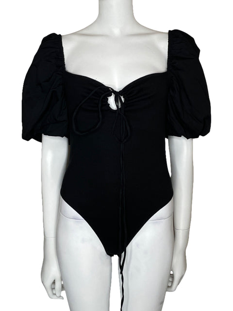 Body Zara Mangas Bombachas Negro-Talla L