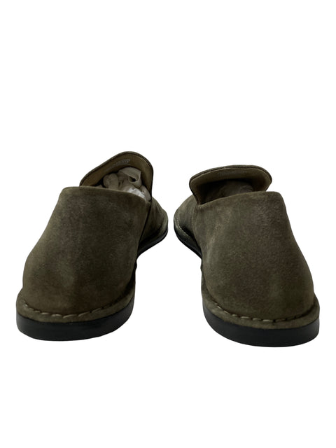 Calzado Massimo Dutti Split Loafers Verde - Talla 38