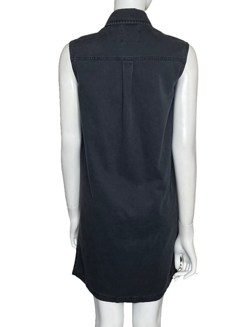 Vestido Asos Camisero Denim Gris-Talla 0