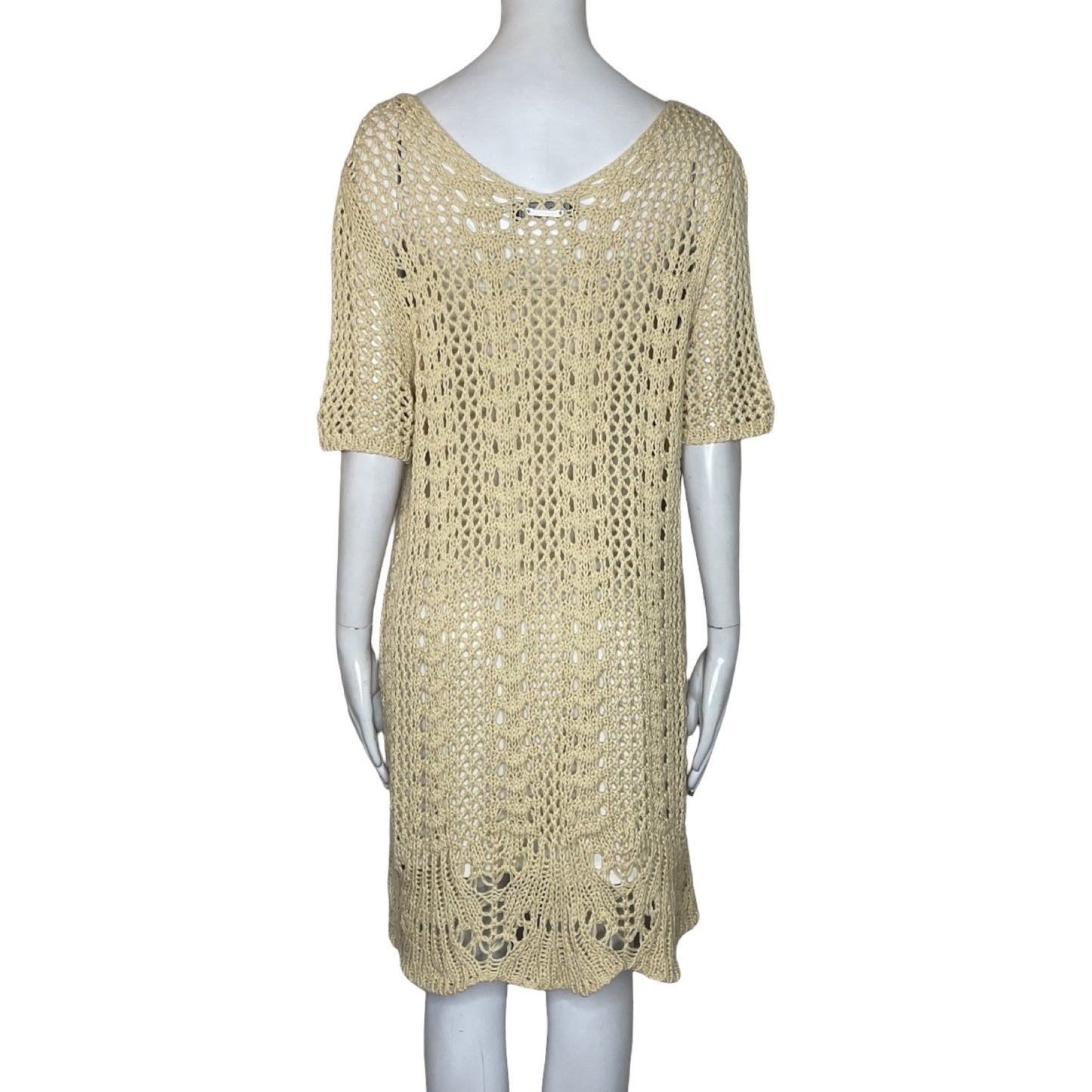 Vestido Twins Set Tejido Beige-Talla L