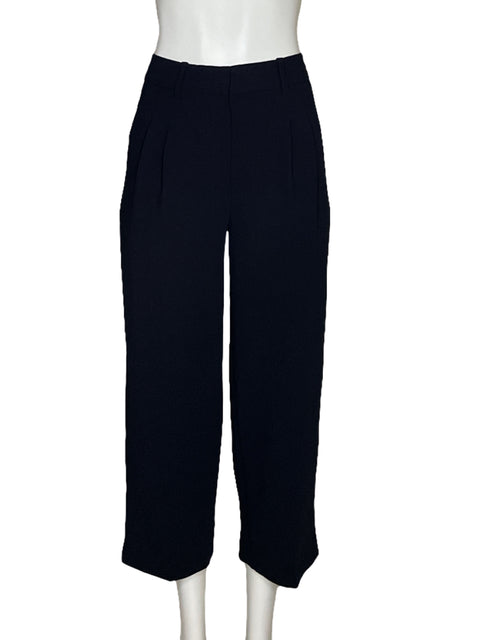 Pantalón Aritzia The Effortless Pant Pliegues Negro - Talla 0
