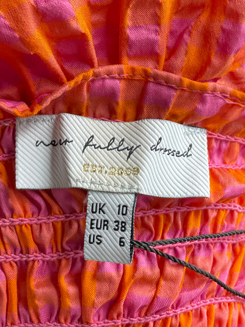 Top Never Fully Dressed Crepé Rosado-Talla 6