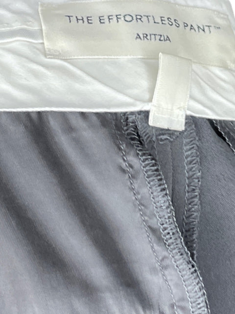 Pantalón Aritzia The Effortless Pant Pliegues Gris - Talla 0