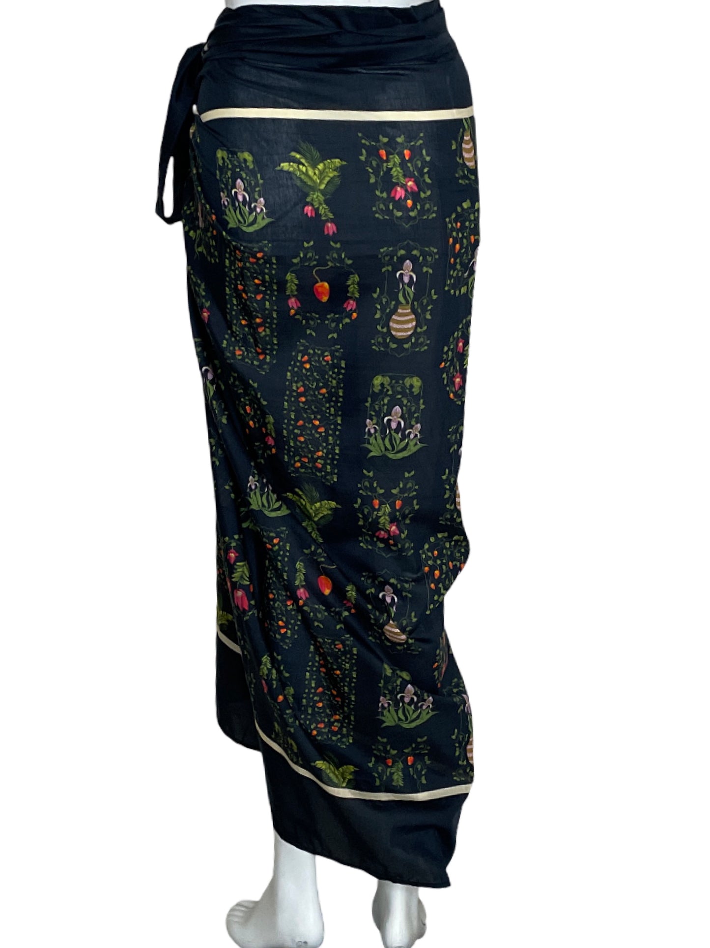 Pareo Agua Bendita Lavanda Bouquet Azul- Talla U