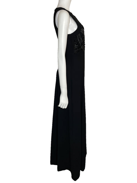 Vestido Tesoro TPS Maxi Sin Mangass Negro-Talla 8