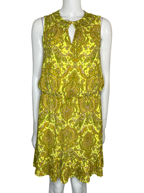 Vestido Banana Republic Mini Print Amarillo-Talla S