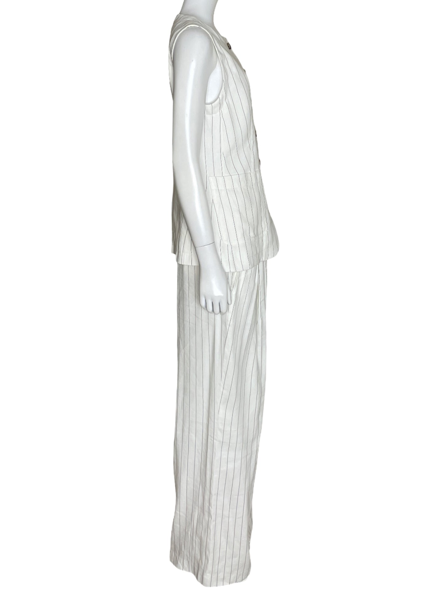Set Massimo Dutty Rayas Blanco Talla S