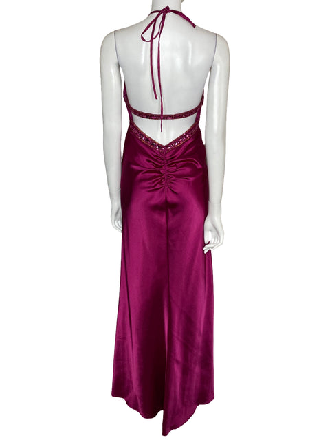 Vestido Xscape Maxi Tirantes Rosado-Talla 6