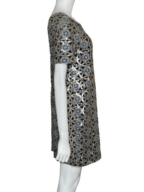 Vestido The Limited Mini Lentejuelas Negro-Talla 4