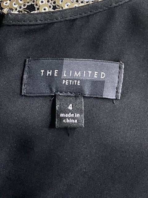 Vestido The Limited Mini Lentejuelas Negro-Talla 4