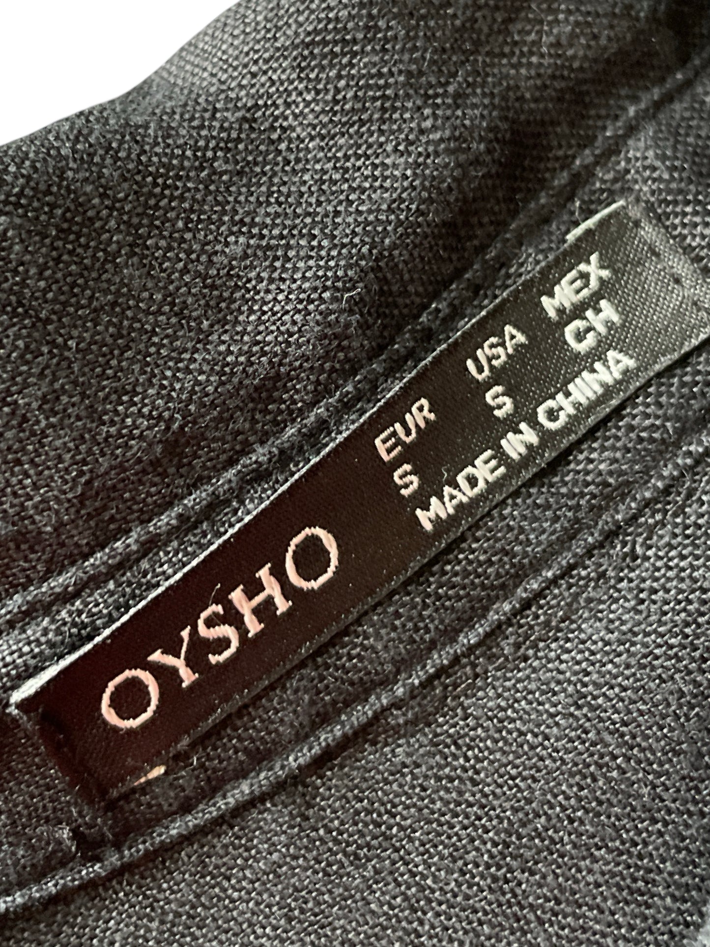 Set Oysho Short+Camisa NNegro-Talla S