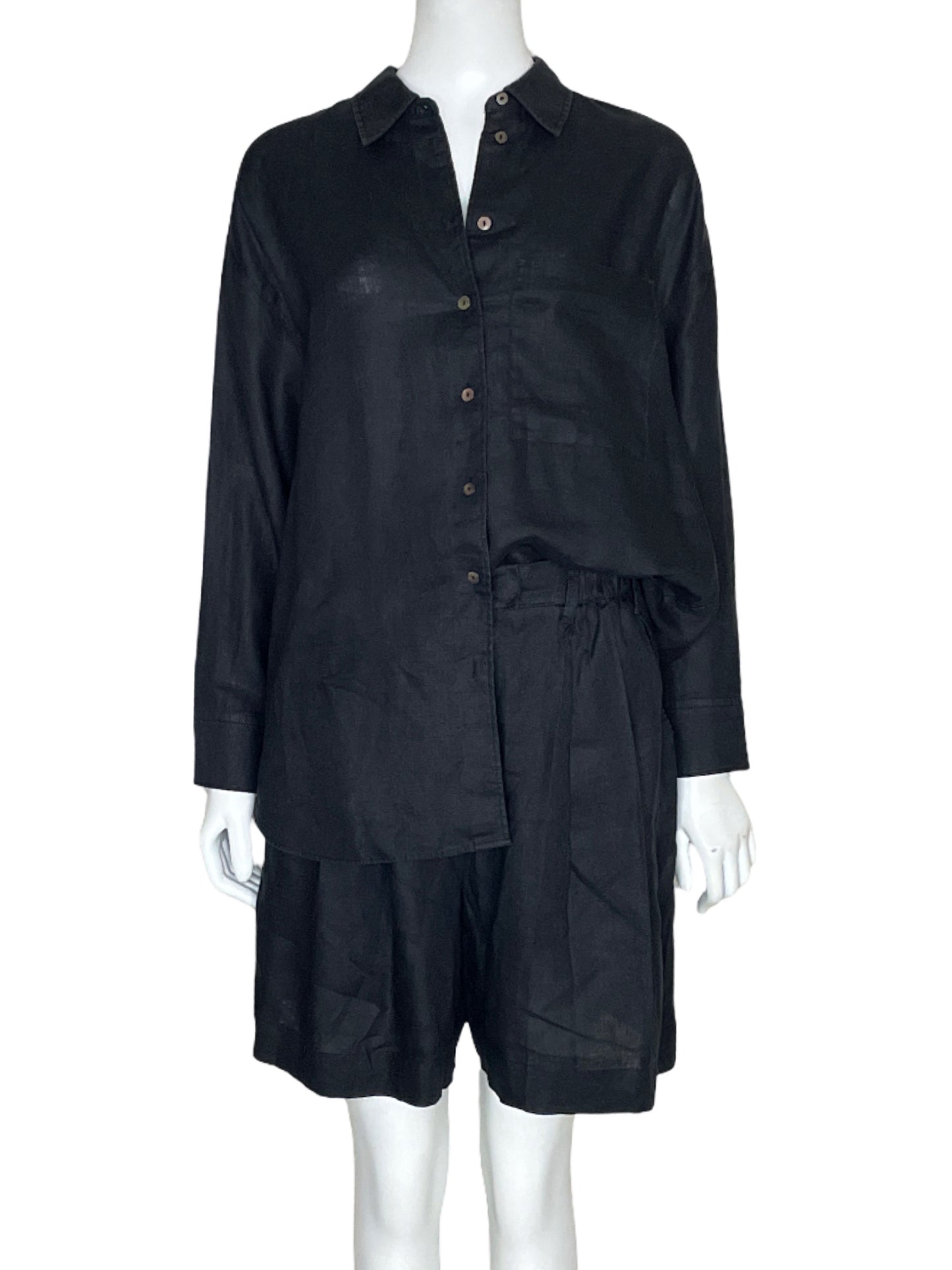 Set Oysho Short+Camisa NNegro-Talla S