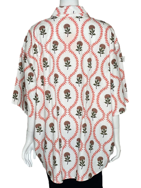 Camisa La Maregold Floral Blanco-Talla M