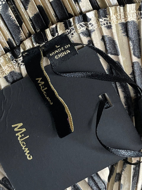 Top Milano Plisado Beige-Talla L