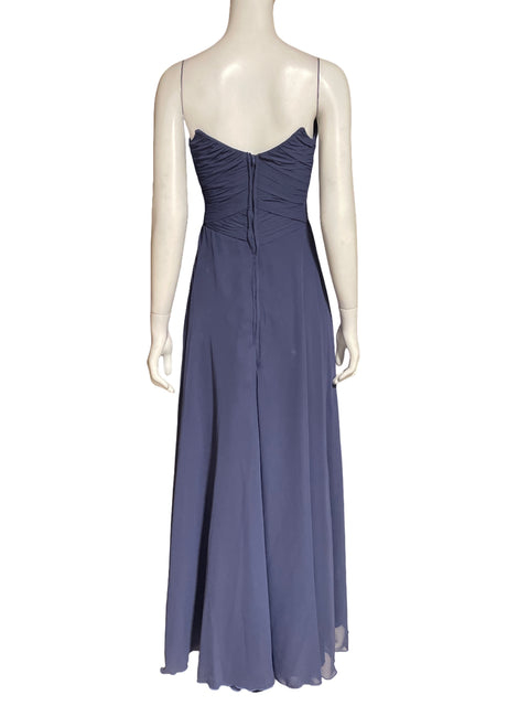 Vestido Morilee Madeline Gardner Strapless Morado - Talla 6