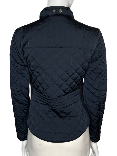 Chaqueta Zara Acolchada Bolsillos Azul-Talla M