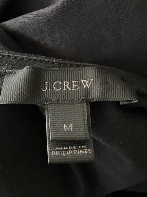 Top J. Crew Sin Mangas Lazo Negro-Talla M