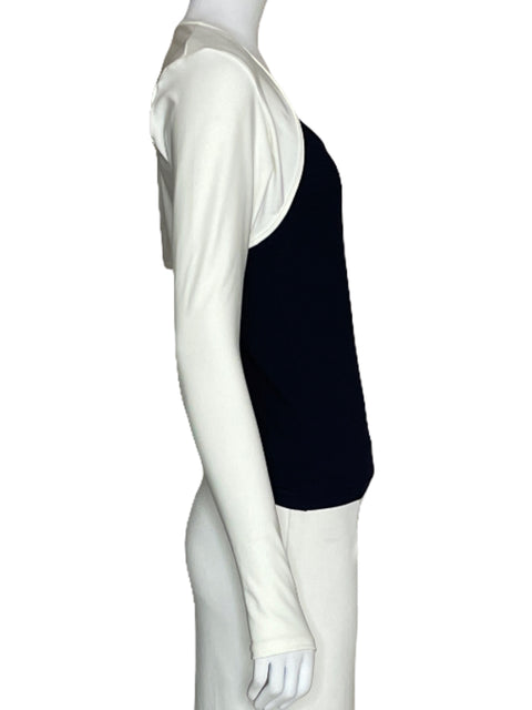 Crop GAL sport Manga Larga Blanco-Talla M