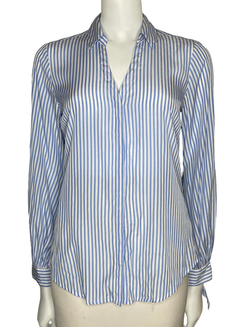 Camisa Express Slim Fit Rayas Blanco-Talla S